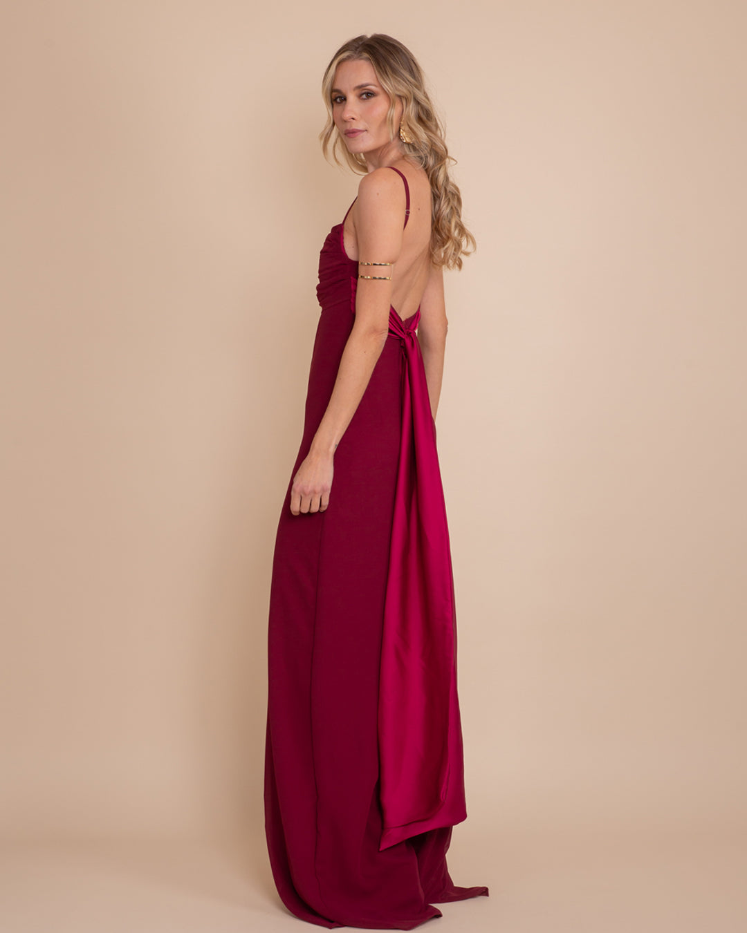 Vestido Sicilia Burdeo